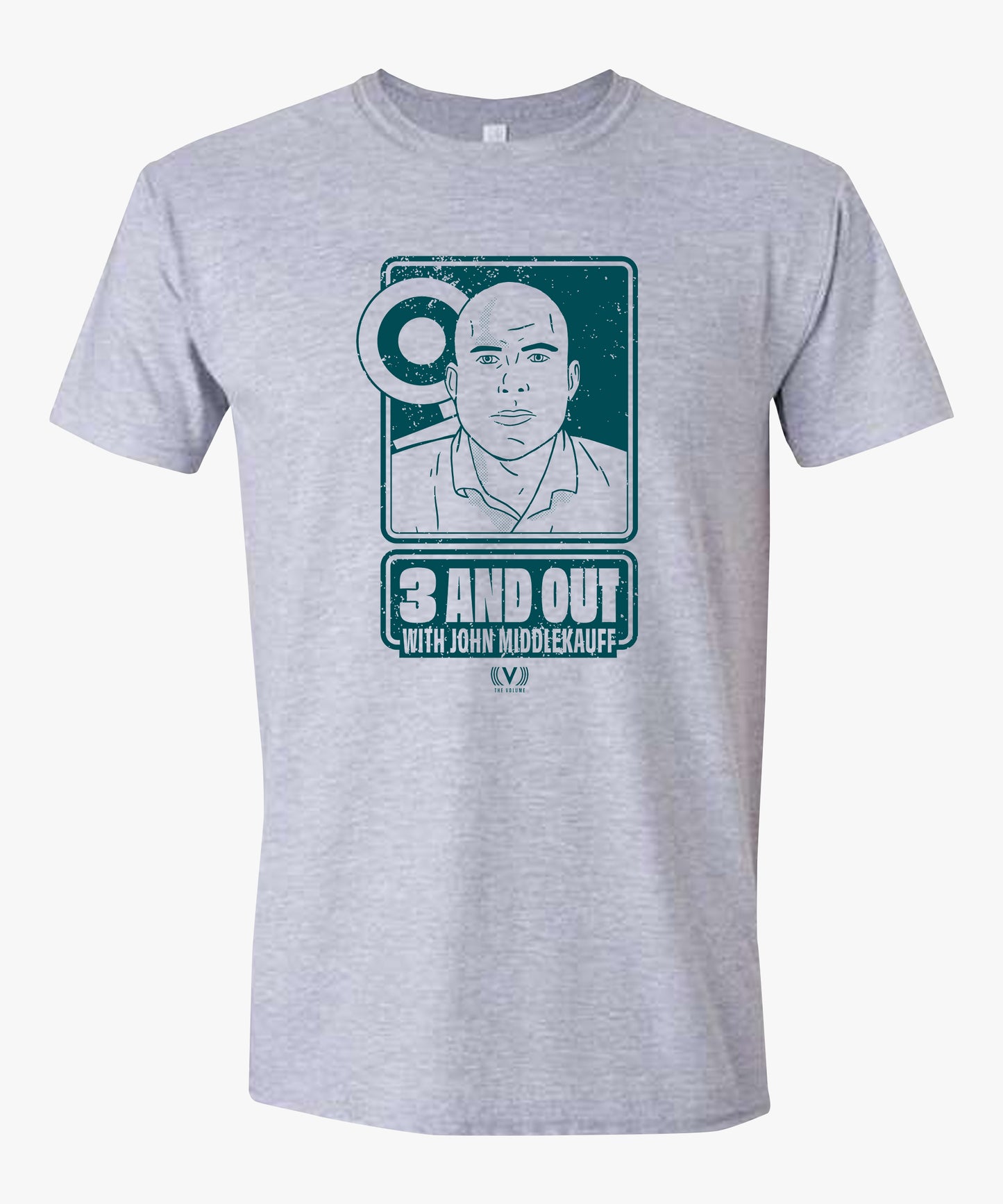 3 And Out Retro Distressed T-Shirt