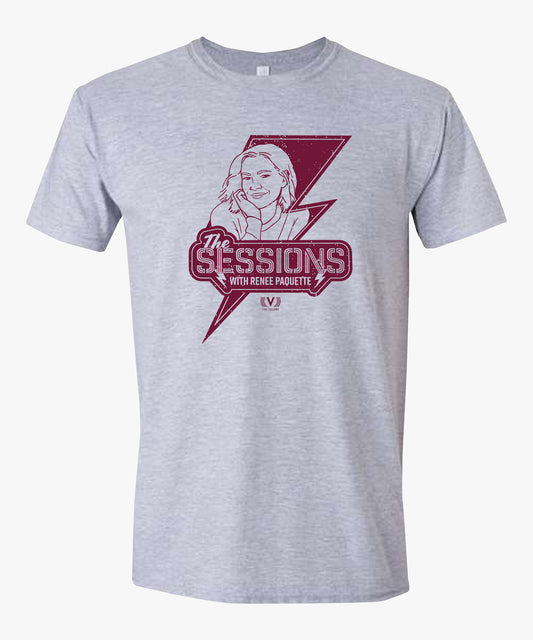The Sessions with Renee Paquette Logo Retro Distressed T-shirt
